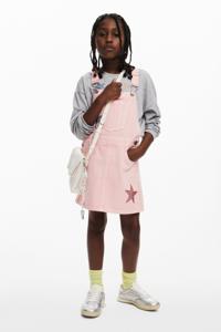 Pinafore jurk met sterren - RED - 3/4