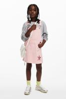 Pinafore jurk met sterren - RED - 11/12