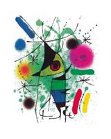 Kunstdruk Joan Miro - The singing Fish 70x100cm
