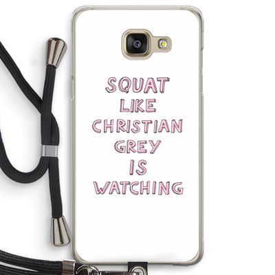 Christian Grey: Samsung Galaxy A5 (2016) Transparant Hoesje met koord