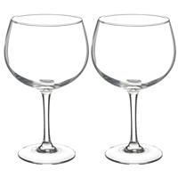 Secret de Gourmet Gin Tonic glazen - 12x stuks - 700 ml - transparant - 12 x 20 cm