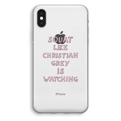 Christian Grey: iPhone XS Transparant Hoesje