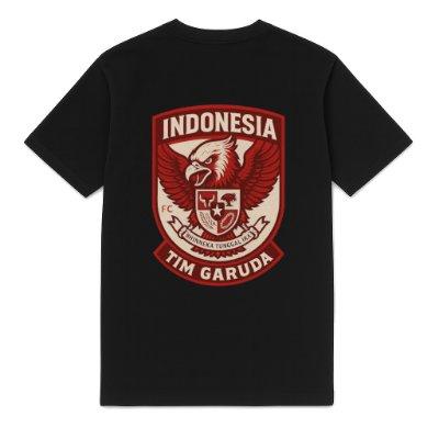 FC Eleven - Indonesië Tim Garuda Heavy T-Shirt - Zwart