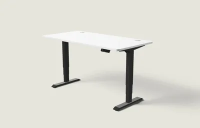 Desktronic HomePro bureau Zwart / Wit / 160x80 cm