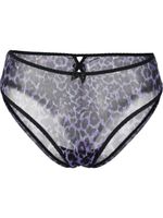 Marlies Dekkers culotte à effet de transparence - Violet - thumbnail