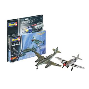 Revell Combat Me262 en P-51B Mustang modelset