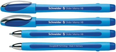 Schneider balpen Slider Memo, extra breed, blauw
