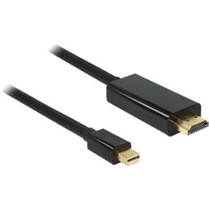 DeLOCK 83699 video kabel adapter 2 m Mini DisplayPort HDMI Zwart