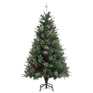 The Living Store Kerstboom PVC/PE - 150 cm - Groen - Met scharnierende takken