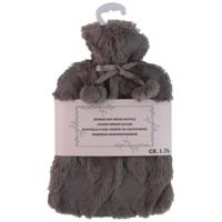 Warmwaterkruik - donkerbruin - 1,75L - fluffy pluche hoes - bedkruik - kruik - kruik met hoes Warmwaterkruik - donkerbruin - 1,75L - fluffy pluche hoes - bedkruik - kruik - kruik met hoes