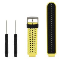 Tweekleurige siliconen sport polsband voor Garmin Forerunner 230/235/620/630/735XT (zwart geel)