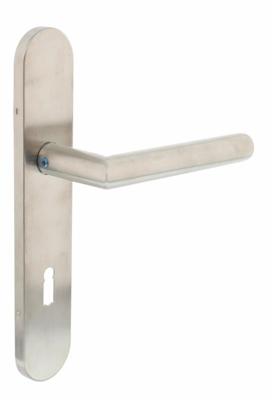 Intersteel Deurkruk Jura hoek 90° op schild sleutelgat 56mm EN1906/4 - RVS