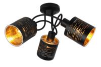 Globo Plafondlamp zwartTunno 3-lichts - 15342-3D