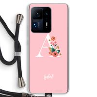 Pink Bouquet: Xiaomi Mi Mix 4 Transparant Hoesje met koord
