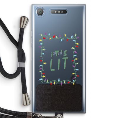 It's Lit: Sony Xperia XZ1 Transparant Hoesje met koord