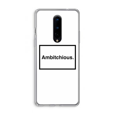 Ambitchious: OnePlus 8 Transparant Hoesje