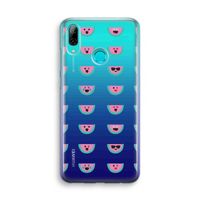 Smiley watermeloenprint: Huawei P Smart (2019) Transparant Hoesje