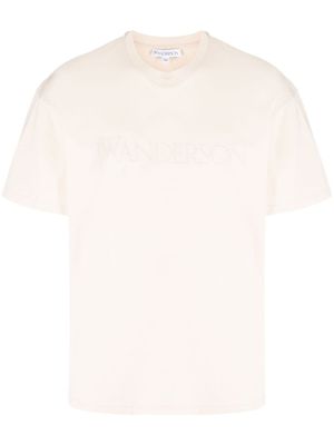 JW Anderson t-shirt à logo embossé - Tons neutres