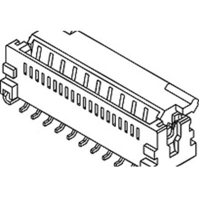 Molex 51374-4072 FFC/FPC-aansluiting Inhoud: 1 stuk(s) Tape on Full reel