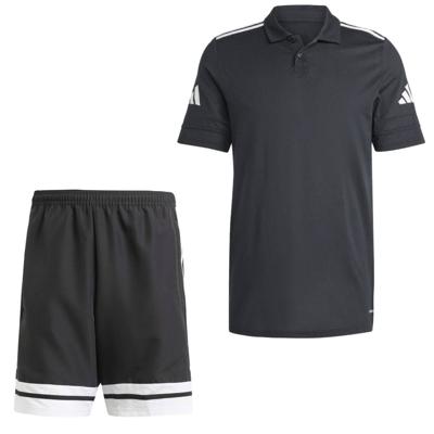 adidas Squadra 25 Polo Trainingsset Zwart Wit