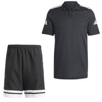 adidas Squadra 25 Polo Trainingsset Zwart Wit