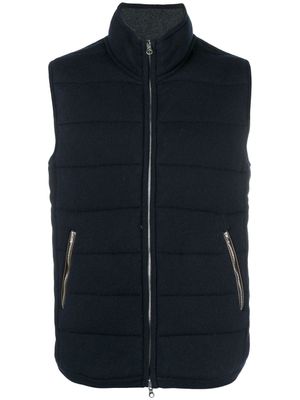 N.Peal The Mall quilted gilet - Bleu