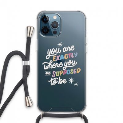 Right Place: iPhone 13 Pro Max Transparant Hoesje met koord