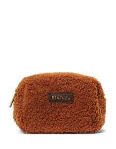 Essenza Essenza Lucy Teddy Make-up Bag L: 15 - W: 10 - H: 10 Leather brown