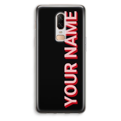Namecase: OnePlus 6 Transparant Hoesje