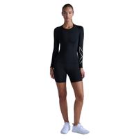 2XU Core Compression hardloopshirt lange mouw Black/Silver dames