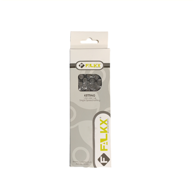 Falkx Fb1101b ketting tec 1/2x1/8x112cic - stalen grijze fietsketting (112 schakels)