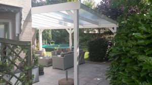 Pext | Veranda Douglas Duplo geschaafd | LT20V | Opaal | 506x400 | Vrijstaand