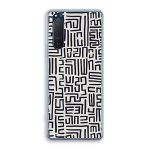 Moroccan Print: Sony Xperia 5 II Transparant Hoesje