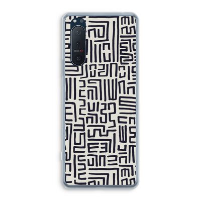 Moroccan Print: Sony Xperia 5 II Transparant Hoesje