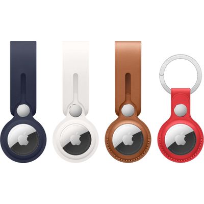Apple AirTag Hanger 3-Pack + Leren Sleutelhanger Apple AirTag Hanger 3-Pack + Leren Sleutelhanger