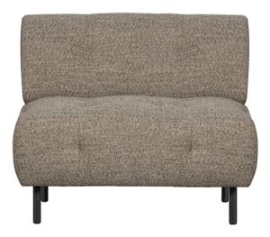 WOOOD Fauteuil 'Lloyd' Geweven stof, kleur Bruin Melange