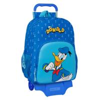 Schoolrugzak met Wielen Donald Blauw 33 x 42 x 14 cm