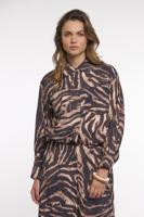 Rino & Pelle Blouson Jacket Auda.7002621 Jackets 11035 Brown Zebra