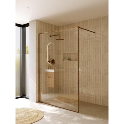 Inloopdouche Riho Define 400 Mat Koper 140x200 cm Incl. Stabilisatiestang