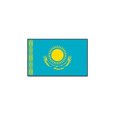 Vlag Kazachstan - 90 x 150 cm - Feestartikelen - Supporter