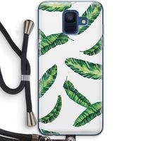 Lange bladeren: Samsung Galaxy A6 (2018) Transparant Hoesje met koord