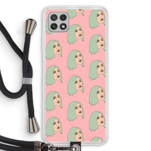 King Kylie: Samsung Galaxy A22 4G Transparant Hoesje met koord