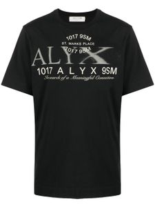 1017 ALYX 9SM t-shirt à logo imprimé - Noir