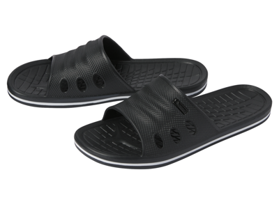 CRIVIT Heren slippers (Zwart, 43)