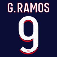 G.Ramos 9 (Officiële Paris Saint Germain Bedrukking 2023-2024) - thumbnail