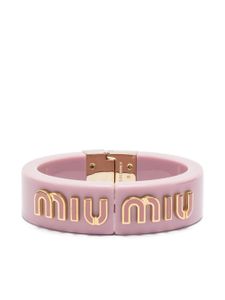 Miu Miu bracelet à logo - Rose