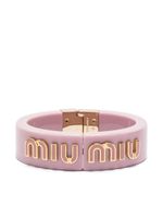 Miu Miu bracelet à logo - Rose Miu Miu bracelet à logo - Rose