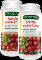 Fytostar Vitamine C-1000 Acerola Kauwtabletten - Duoverpakking Fytostar Vitamine C-1000 Acerola Kauwtabletten - Duoverpakking