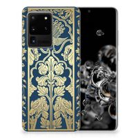 Samsung Galaxy S20 Ultra TPU Case Beige Flowers - thumbnail