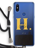 Amber Script: Xiaomi Mi Mix 3 Transparant Hoesje met koord